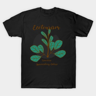 Eco Tourism. Travelers Appreciating Nature T-Shirt